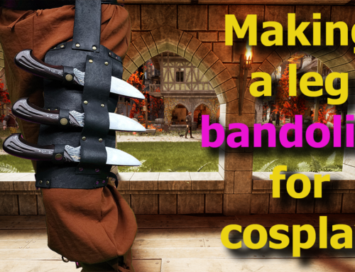 DIY: Making a leg knife bandolier for cosplay